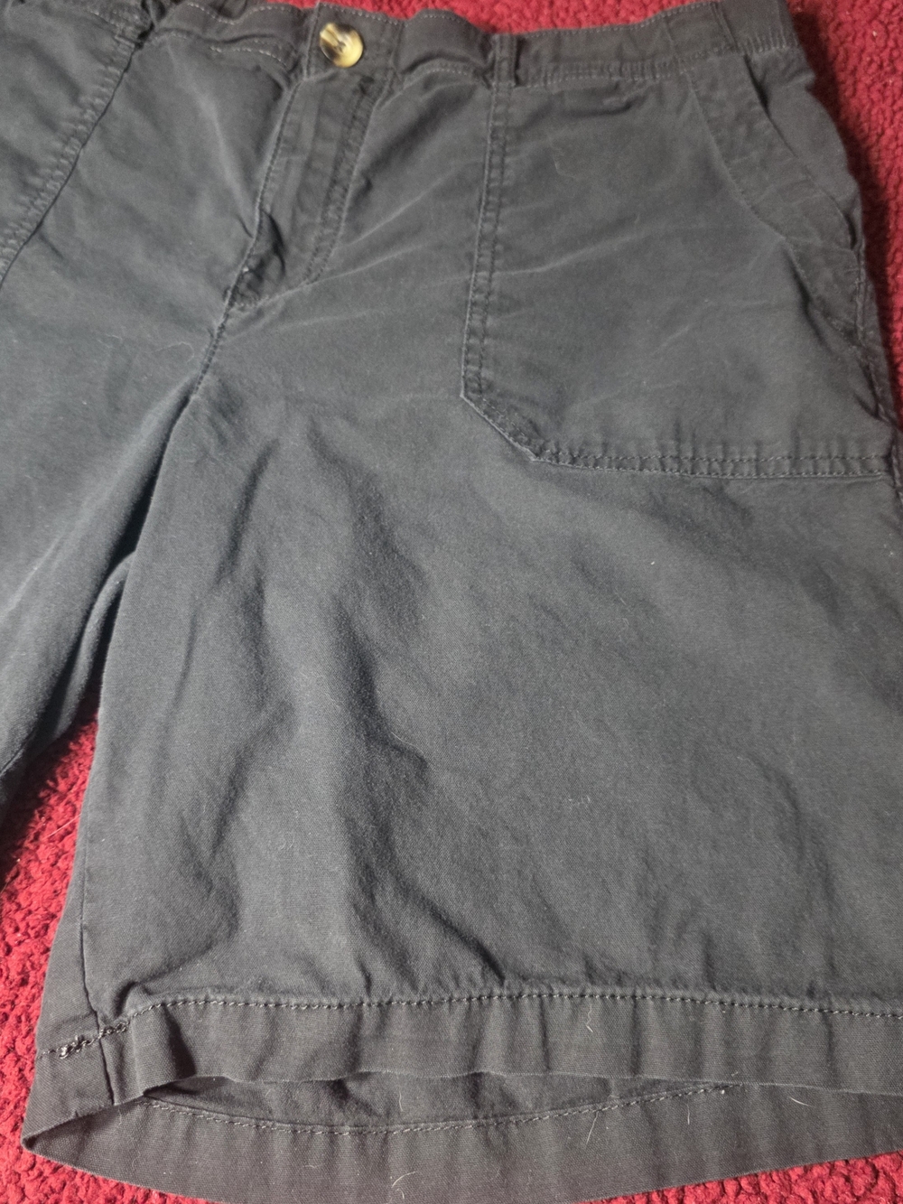 Sonoma Black Flat-Front Men's Shorts, XL